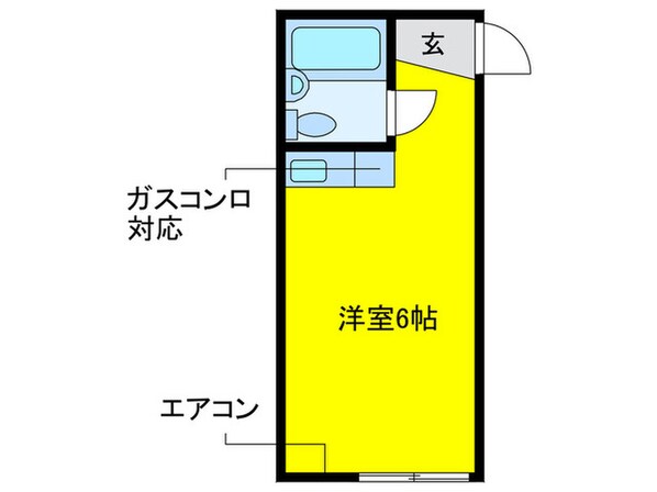 スカイハイツ春日原２の物件間取画像